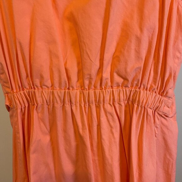 Talbots Coral Cotton Wrap Midi Dress - Picture 11 of 11